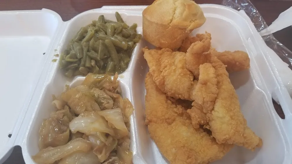 Fish with Green Beans and Cabbage